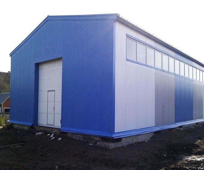 Фото Тёплый ангар из сэндвич-панелей