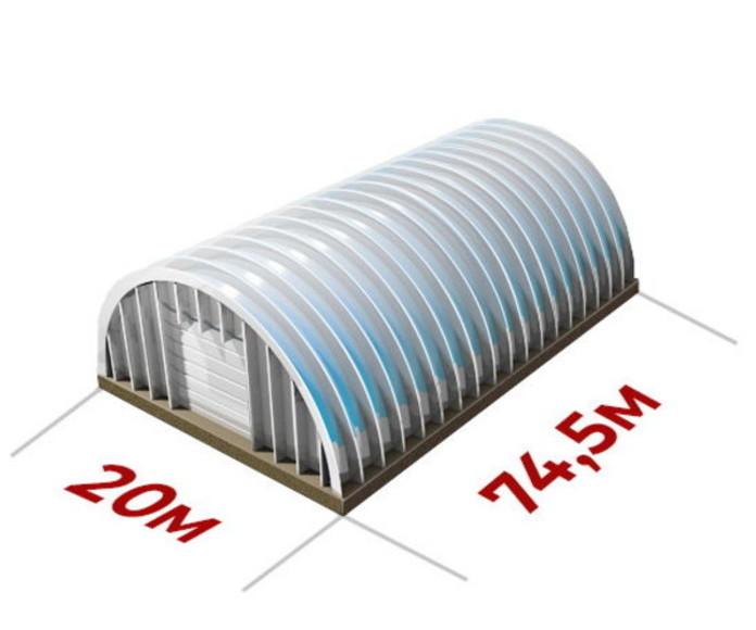 Фото Зернохранилище 20х74,5 м с утеплением