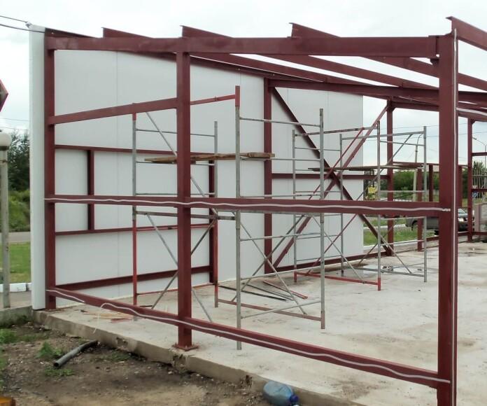 Фото Металлический каркас 12 на 48 метров 