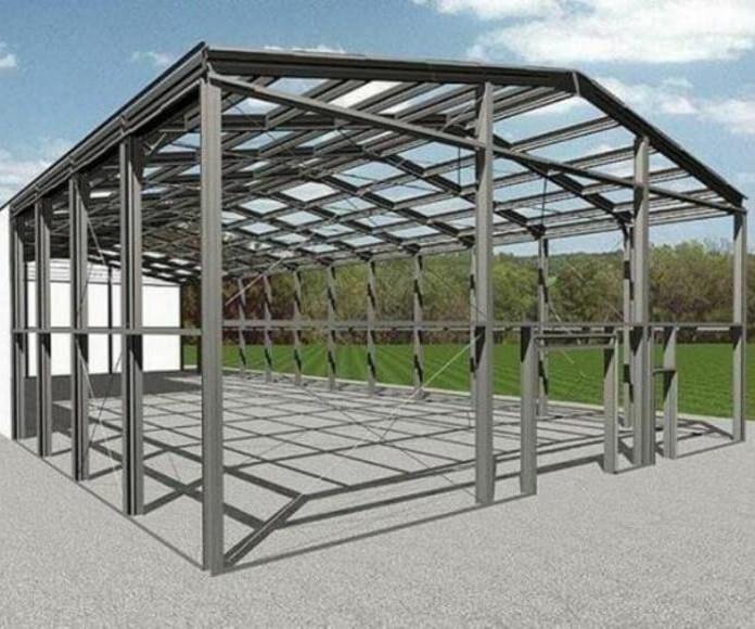 Фото Металлический каркас 15 на 60 метров 