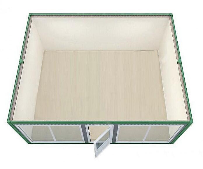 Модульное здание 6 Х 4,8 метров с видом сверху