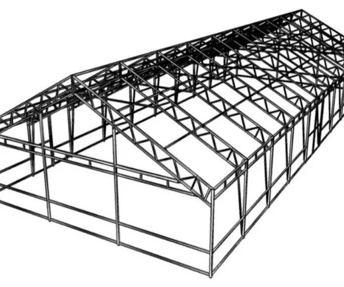 Фото Каркас ангара из сэндвич-панелей 24X25 м