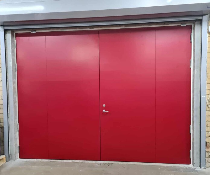 Ворота устанавливались при наличии существующих жалюзей