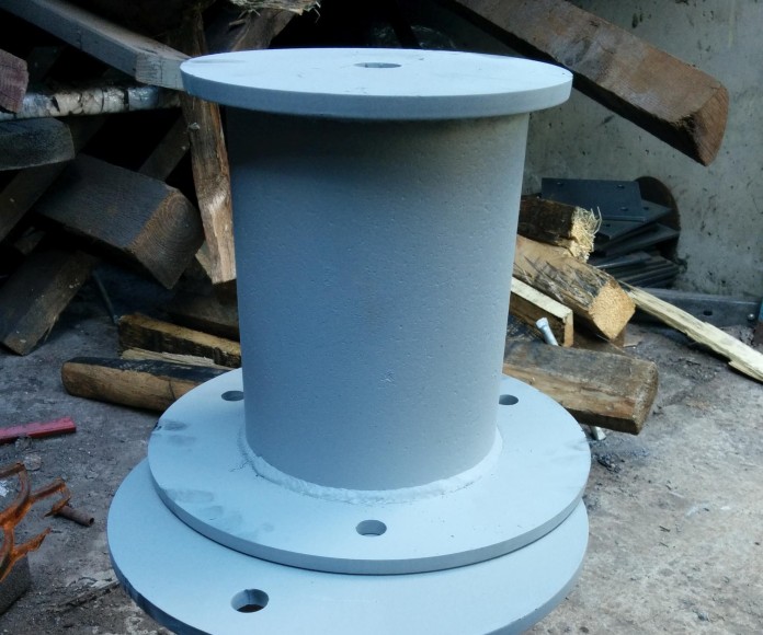 Фото Опоры из круглой трубы