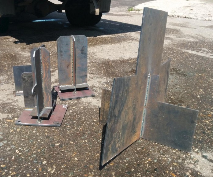 Фото Сварные кронштейны из листа