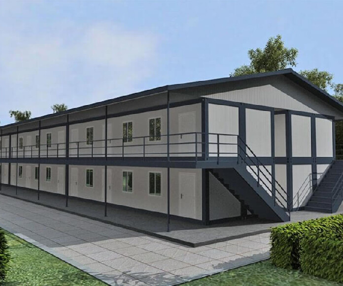 Фото Проект модульного быстровозводимого здания из сэндвич-панелей
