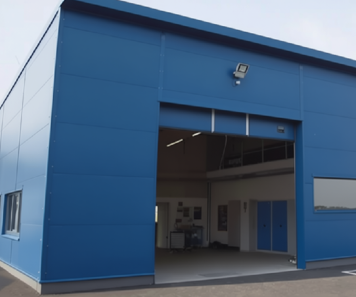 Автосервис из металлоконструкций под 1 автомобиль