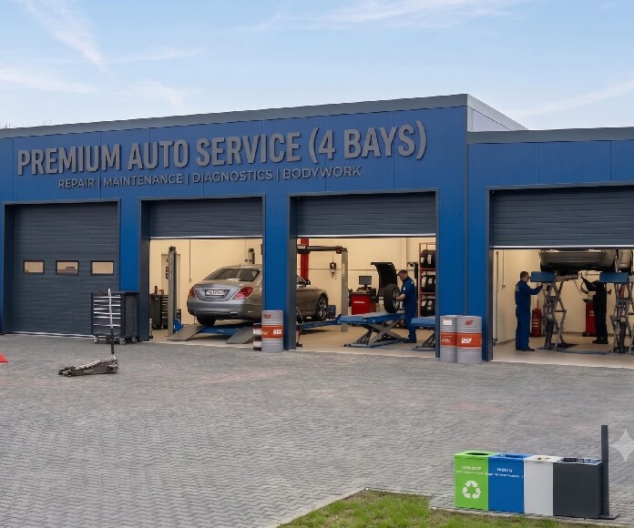 Автосервис под 4 автомобиля