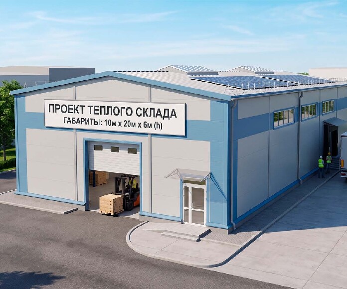 Фото Проект теплого склада 10х20х6