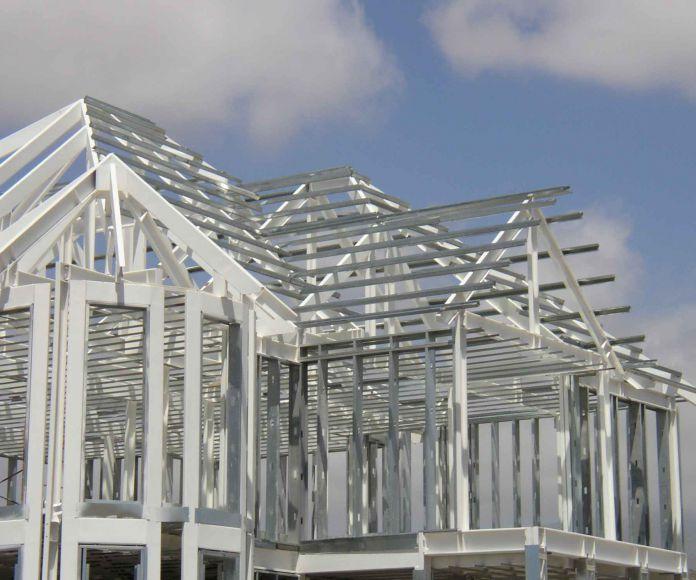 Фото Загородный дом из металлоконструкций