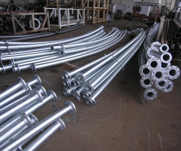 Фото Вальцованные круглые трубы в горячем цинке