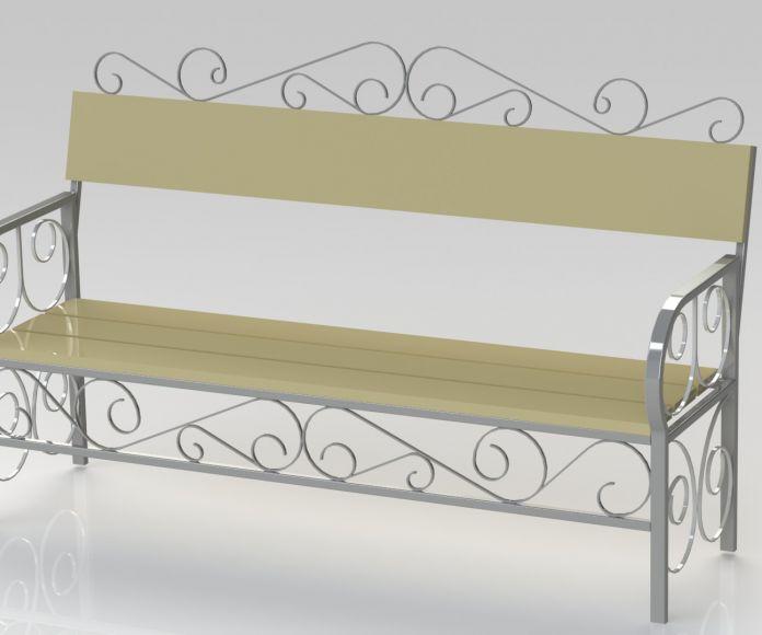 Фото Скамейка сварная