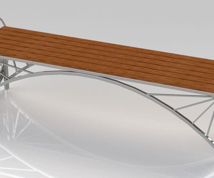 Фото Скамейка сварная