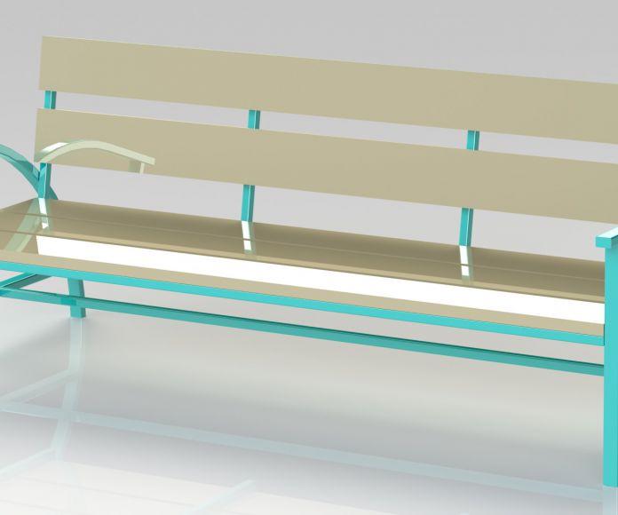 Фото Скамейка сварная