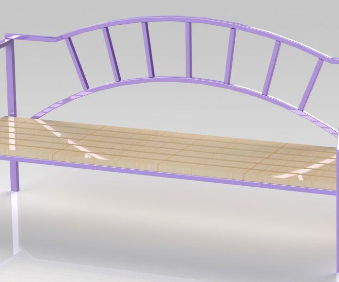 Фото Скамейка сварная