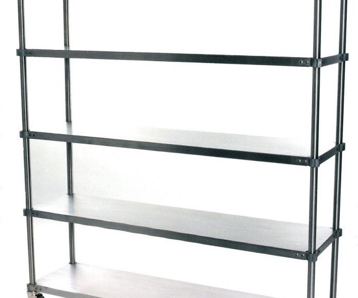 Фото Передвижной полочный стеллаж