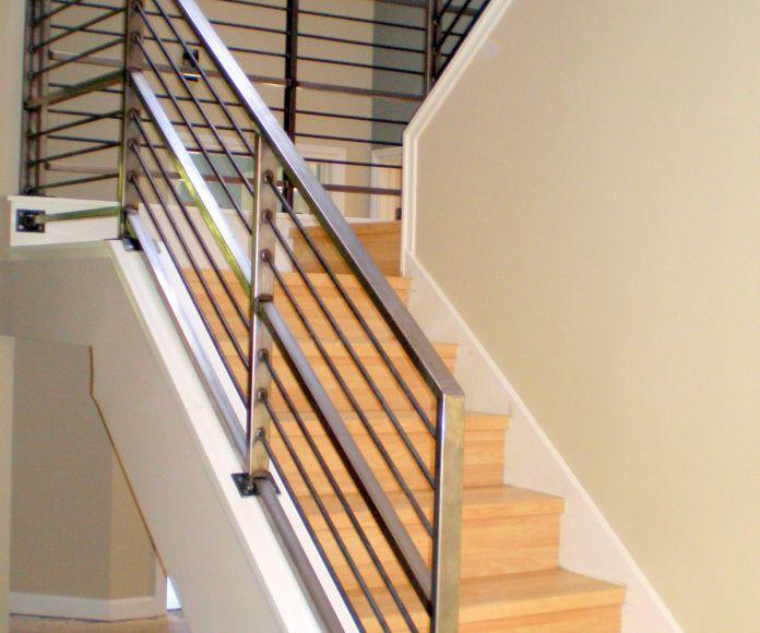 Фото Сварные перила из нержавейки