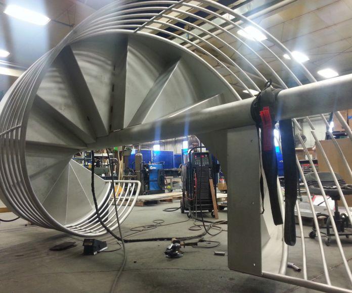 Фото Изготовление большой винтовой лестницы