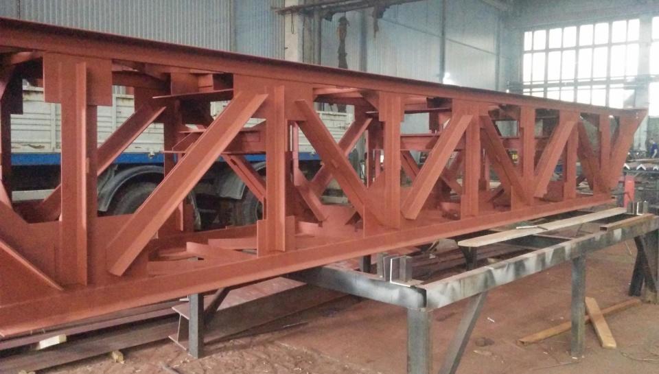 Спаренные фермы из сдвоенного уголка