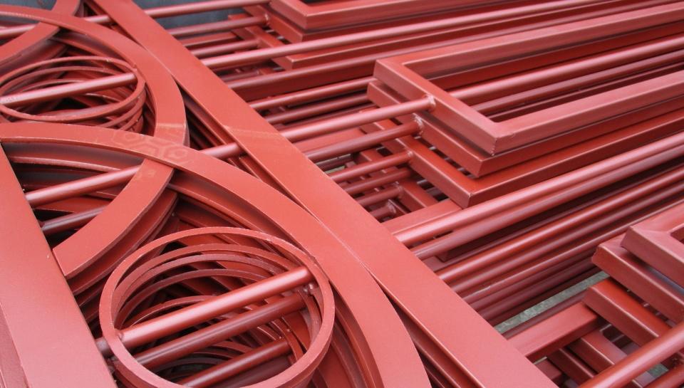 Забор со сложным наполнением