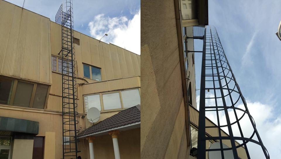 Вертикальная лестница 13 метров