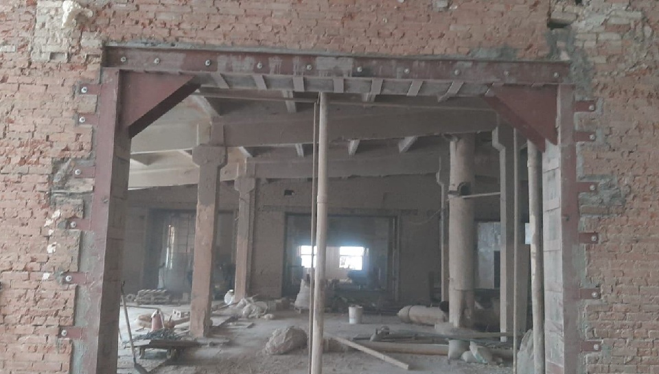 Усиление стеновых проемов