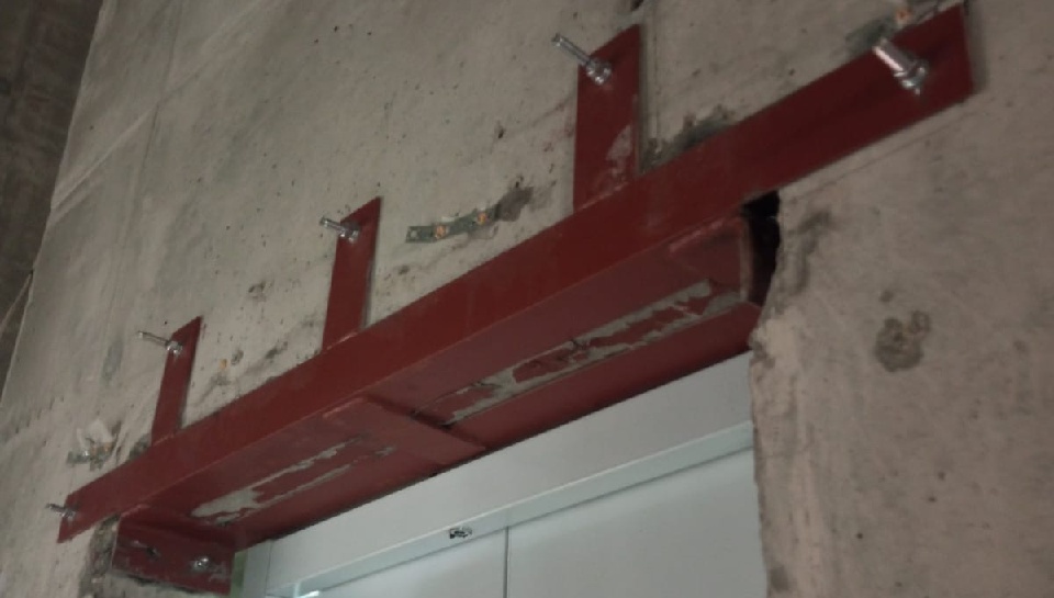 Усиление лифтовой шахты