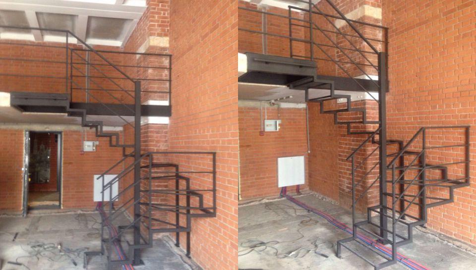 Каркас забежной лестницы